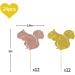 Set of 24 Glitter Squirrel Cupcake Toppers Animal Themed Baby Shower Dessert Decor Birthday Party Decorations Supplies - Buy Online on GoSupps.com