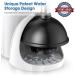 Hideaway Toilet Plunger Bowl Brush Combo Set with Holder - Elegant Scrubber Cleaner Caddy for Bathroom - White - Buy Online on GoSupps.com