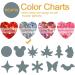 Renfio 50g Holographic Heart Shaped Glitter Confetti Sequins for DIY Art & Decorations - Shiny Laser Silver Chunky 1.75 oz - Buy Online on GoSupps.com
