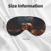 Fall Pumpkin Print Ultra-Soft Eye Mask | Light-Blocking for Ultimate Comfort & Restful Sleep - Shop Internationally - Buy Online on GoSupps.com