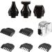 Remington Personal Groomer Edge PG6030 - Ultimate Facial & Body Hair Styling Set with 4 Attachments - Black - Buy Online on GoSupps.com