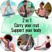 TECEUM Yoga Mat Strap - Adjustable Holder Sling for All Mats | Deep Raspberry Color | 64 IN - Buy Online on GoSupps.com