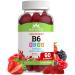 Natvites High-Potency Vitamin B6 Gummies for Kids - Delicious Berry Flavored VIT B6 Vitamins 50mg - Supports Nerve Function - Vegetarian Gluten Free Non-GMO Children's 50 mg B 6 Supplement (60 Count)