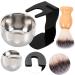 Foytoki Shaving Set: Soak Soap Cream Bowl & Beard Brush - Premium Razor Brushes for Ultimate Grooming - Buy Online on GoSupps.com