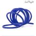 Soul Project Hair Ties - 100 Pack Blue Elastic No Metal 4mm Ideal for All Hair Types Perfect for Ponytails & Buns - Durable Hair Bands for Women & Girls - Buy Online on GoSupps.com