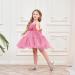 Miipat Baby Girl Tulle Princess Dress with Headband (3-4 Years, Dustpink) - Buy Online on GoSupps.com