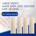 Advanced Silicone Scar Sheets - 4 Reusable Pieces for Keloid, Surgical, Burn, Acne, and C-Section Scars - Buy Online on GoSupps.com