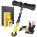 COFOF Nordic Hamstring Curl Strap suitable for leg stomach and back training portable sports fitness accessories can replace large training equipment equipped with fitness knee pads (yellow)