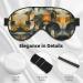 SSIMOO Abstract Geometric Sleep Mask - Adjustable Breathable & Fashionable Eye Mask for Comfort - Black | International Shipping Available - Buy Online on GoSupps.com