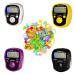 Knit Counter 4 Pcs LCD Electronic Finger Digital Counter with Knit Counter Knitting Crochet Stitch Marker Row Counter Mechanical Manual Clicker Number Lap Tracker Counter. by ILouxNei 100Knit Marker+ 4