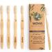 Wowe Natural Bamboo Toothbrush Soft Bristles 4 Pack