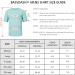 BASSDASH Men's UPF 50+ Performance Short Sleeve Pocket T-Shirt - Seafoam/Vivid Blue - 3XL - Buy Online on GoSupps.com