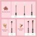 Jessup 6pc Makeup Eye Brush Set Black/Rose Gold | Perfect for Foundation Powder & Eyeshadow - Buy Online on GoSupps.com