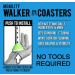 Walker Coasters - One Pair - Tennis Ball Yellow | Protect Floors, Easy Mobility - Buy Online on GoSupps.com