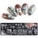 LEEQBCR 3pcs Nail Art Cutting Mold & Stencil Set | Unique Flower & Fruit Designs for DIY Nail Art - Buy Online on GoSupps.com