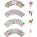jojofuny 3 Sets Cake Surrounding Cards Hawaiian Cupcake Paper Beach Wrapping Paper Tropical Cupcake Hawaiian Party Nativity Decor Flamingo Happy Birthday Cake Cupcake Cups Christmas Plug-in Assorted Colorx3pcs 8X5.2CMx3pcs - Buy Online on GoSupps.com