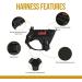 Oneigris Fire Watcher 2.0 Tactical Dog Harness | XL Black No-Pull Molle Metal Buckles Service Vest with 2 Handles - Premium 1000D Nylon - Buy Online on GoSupps.com