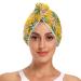 Fruit Pineapple Hair Towel 2 Pack Super Absorbent Hair Drying Towel Quick Dry Hair Turbans Head Towel with Button Twisty Wrap for Women Girls