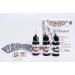Charmark Temporary Tattoo Kit - 84 Stencils, 4 Bottles - Full Painting Kit - Buy Online on GoSupps.com