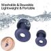 Olins Kako Reusable Soft Silicone Ear Plugs for Sleeping, -20dB Noise Reduction, 8 Ear Tips - Hearing Protection for Snoring, Concerts, Work & Travel - Blue - Buy Online on GoSupps.com