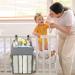 Changing Table Diaper Organizer - Baby Hanging Diaper Stacker Nursery Caddy Organizer for Cribs Playard Baby Essentials Storage (Gray) Grey - Buy Online on GoSupps.com