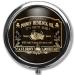 Poison Hemlock Oil Pill Box Pill Case Pill Box Holder Trinket Stash Box Arsenic Vintage Style Medicine Vitamin Pill Organizer Case Black