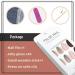 YOSOMK Almond Burgundy Sequins Press on Nails - Medium French Design Glitter Acrylic False Nails for Women - Buy Online on GoSupps.com