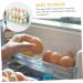 Yardenfun Box Egg Carton Eggs Plastic Tray Egg Storage Container Egg Tray Refrigerator Household re-usable Green 22.3X10.1X8.9CM - Buy Online on GoSupps.com