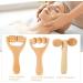Wood Massage Tools Set - 3PCs Hand Roller for Neck Waist Legs & Full Body Muscle Relief - Buy Online on GoSupps.com