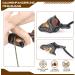 Buy Elong Soft Leather & Brass Thumb Protection Ring - Ming Guang Archery Thumb Ring for Traditional Recurve - Finger Protection Shooting Glove (Black) | International Shipping - Buy Online on GoSupps.com