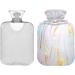 Pastel Marble Heat Bottle - 1L Transparent Warm-Up Bag for Pain Relief | Ideal Hot Cold Compress for Cramps Back Shoulder | Perfect for Kids Men & Women - Buy Online on GoSupps.com