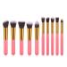 Milopon 10PC Makeup Brush Set - Foundation Eyeshadow Eyebrow & Facial Brushes for Women & Girls - Perfect for Flawless Makeup Application - Buy Online on GoSupps.com