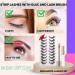 Russian Strip Lashes False Eyelashes Cat Eye Lashes 18MM D Curl Strip Lashes 10 Pairs with Strong Eye Lash Glue and Eyelash Brush- Reusable Handmade Natural Look 3D Cat Eye Lashes Full D Curl Strip Lash Set - Buy Online on GoSupps.com