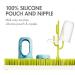 Boon NURSH Reusable Silicone Baby Bottles 3-Pack, 8 Oz Medium Flow - Tie Dye Design - Buy Online on GoSupps.com