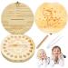Hiqe-flimbox wood milk teeth box tooth box made of wood tooth box for milk teeth tooth box tooth box tooth box made of wood milk teeth box young souvenir box storage box for baby teeth (dinosaurs)