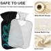 Naanle Watercolor Hot Water Bottle with Cover 1L Transparent Heat Therapy for Bed Hands & Feet | Pain Relief & Warmth - Buy Online on GoSupps.com
