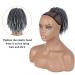 SCENTW Grey Dreadlock Ponytail Extensions for Women | Drawstring Clip-on Goddess Coil Hairpieces for Black Women - Buy Online on GoSupps.com