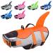 Cit toile life jacket dog sharks light and safe for water sports dog swimming vest with handle and reflective for small medium and large dogs orange m m orange