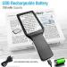 Rechargeable 4X Magnifying Glass with 10 Anti-Glare LEDs - Ideal for Low Vision, Seniors & Macular Degeneration - Buy Online on GoSupps.com