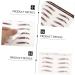 WOONEKY 6pcs Eyebrow Stickers Waterproof Makeup 3d Eyebrows Stickers Eyebrow Tools 6 Transfer Paper 5.50X1.00X0.10CM Brown - Buy Online on GoSupps.com