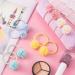 PAGOW 30pcs Baby Toddler Flower Ball Hair Ties for Girls in Multicolor - No-metal Stretchy Ponytail Holders (Korean Pink Blue Green Off-white Yellow) - Buy Online on GoSupps.com