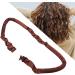 Hair Curler Headband Smoothing Edges Heatless Hair Roller Skin Friendly Prevent Hair Damage Button Fixed for Thick Hair for Night Use(Brown) - Buy Online on GoSupps.com