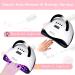 180W UV LED Nail Dryer Lamp with Timer - Gel Nail Curing Car Sensor & LCD Display - Buy Online on GoSupps.com