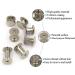 90 Sets Chicago Screws Assorted Kit for DIY Leather Craft Bookbinding - 6 Sizes Silvery Leather Rivets - 3/16 Screw Rivets - Phillip Head Book Binding Posts - Chicago Bolts (5 x 4 5 6 8 10 12) - Buy Online on GoSupps.com