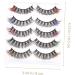 minkissy 20 Pairs Color Five Pairs of Eyelashes Fluffy Colored False Eyelashes Cosplay Lashes Half Colored Eyelashes Fluffy Eye Lashes Glitter Lashes Cat Halloween Set Imitation - Buy Online on GoSupps.com