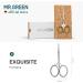 MR.GREEN Stainless Steel Facial Hair Scissors - Rounded Nose Hair Mustache Beard Eyebrows & Eyelashes Trimming Clippers (MR-2002) - International Shipping Available - Buy Online on GoSupps.com