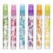 Frcolor 6pcs 10ml Refillable Cosmetic Perfume Atomizer Empty Perfume Bottle for Travel (Green Pink Purple Blue Orange Yellow)
