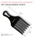 ELEXACARE Afro Comb - Wide-Toothed Finger Styler for Curls & Curly Hair | Premium Black Styling Comb for Natural Hair - Buy Online on GoSupps.com