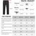 LUSHENUNI Men's Golf Pants - Stretch Slim Fit Dress Pants with Pockets | Lightweight Quick Dry Casual Work Pants in Grey - Size 38 - Buy Online on GoSupps.com