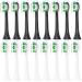 16 replacement brushes compatible with Philips Sonicare Electric toothbrush brush heads toothbrush attachment for Phillips Sonicare 16 Pack (8er black and 8er white)